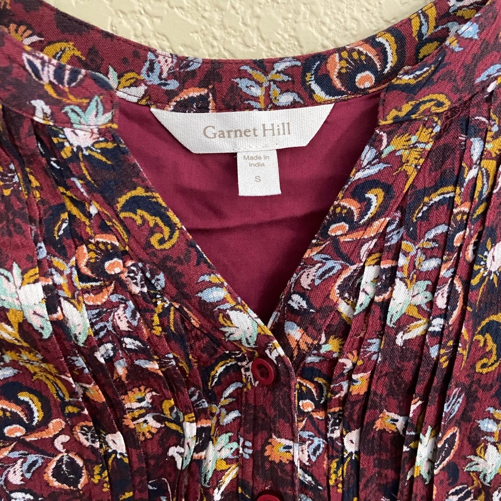 Garnet Hill River's Edge Crepe Dress Sz Small - Picture 6 of 14